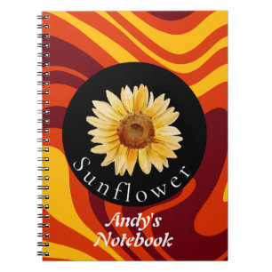 Personalized Sunflower nature's collection  Notebook