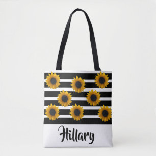 PERSONALIZED SUNFLOWER TOTE