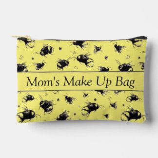 Personalized Sunshine Bee Yellow Makeup Bag