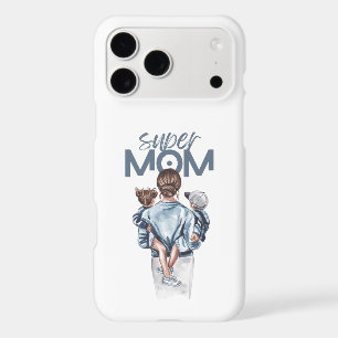 Personalized Super Mom with Son and Daughter Gift