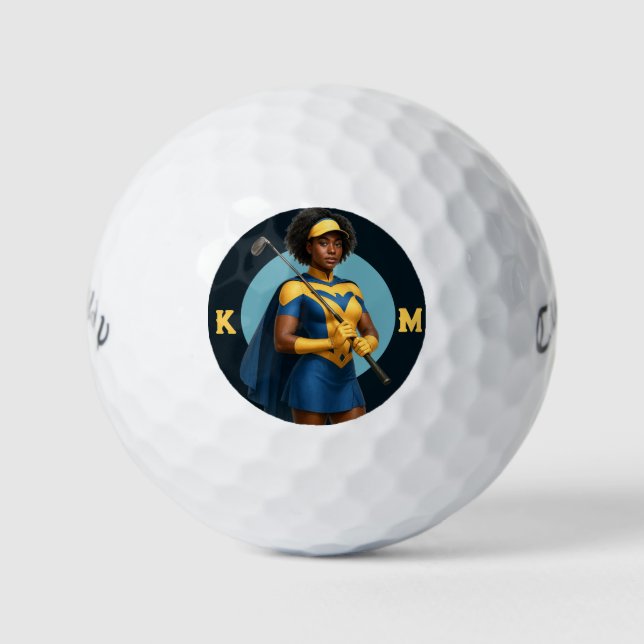 Personalized Superhero Callaway Warbird Golf Balls (Front)