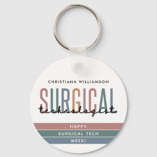 Personalized Surgical Technologist Week OR Tech Key Ring