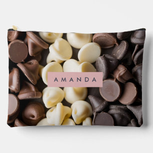 Personalized Sweet Chocolate Chip Accessory Pouch