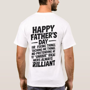Personalized T-shirt Father's Day