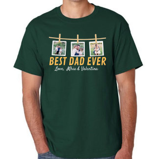 Personalized T-shirt for dad with family photos
