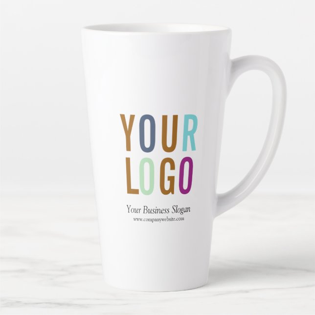 Personalized Tall Latte Mug Custom Logo  (Right)