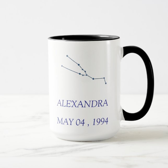 Personalized Taurus Constellation Mug - Custom Sta (Right)