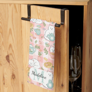 Personalized Tea & Baker Monogram Kitchen Towels