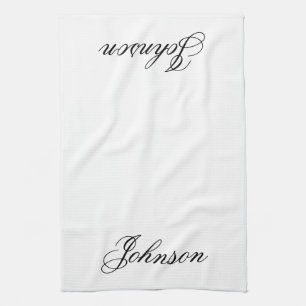 Personalized Tea Towel - Family Name