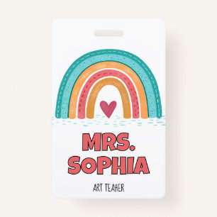 Personalized Teacher Badge Reel  ID Badge