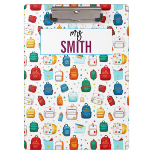 Personalized Teacher – Custom Name Back to school Clipboard