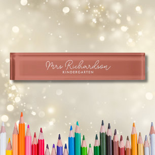 personalized teacher desk name plate