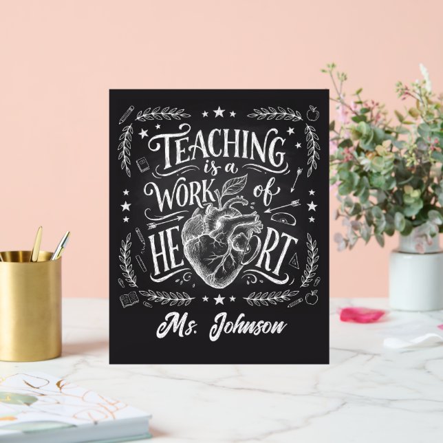 Personalized Teacher Gift Poster – Classroom Decor (Wedding)