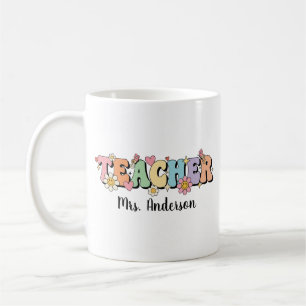 Personalized Teacher Mug, Custom Teacher Appreciat Coffee Mug