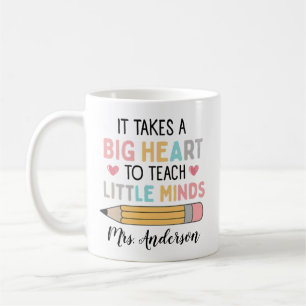 Personalized Teacher Thank You Gift Custom Name Coffee Mug