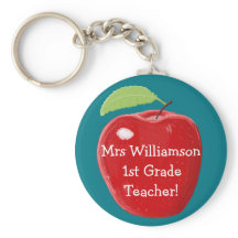 Personalized Teacher's Apple Painting
