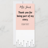 Personalized Teacher's Bookmark