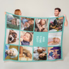 Personalized Teal 11 Photo Collage
