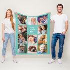 Personalized Teal 11 Photo Collage