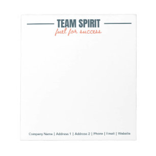 Personalized Team Inspirational Office Corporate  Notepad