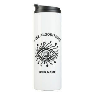 Personalized Tech Thermal Tumbler with Custom Text