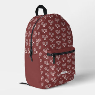 Personalized Tennis Pattern Tennis Player Printed Backpack
