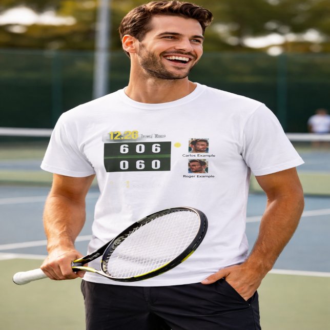 Personalized Tennis Scoreboard T-Shirt (Creator Uploaded)