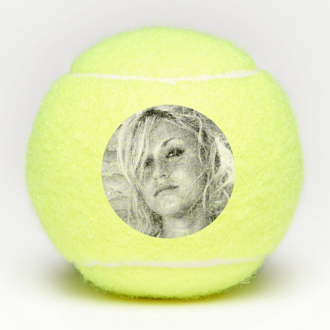 Personalized  Tennis Team Photo Balls (Front)