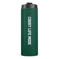 Personalized Tennis Travel Mug – Court Life Mode  