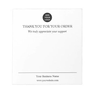 Personalized Thank You Business Notepad