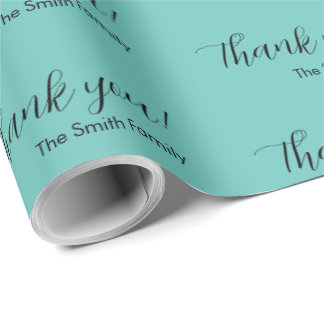 Personalized Thank You Gift Wrapper Wrapping Paper