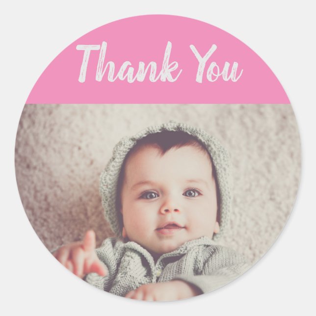 personalized thank you stickers for birthday (Front)