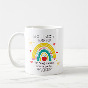 Personalized Thank You Teacher Coffee Mug