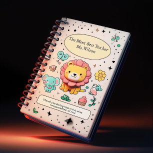 Personalized Thank You Teacher Notebook