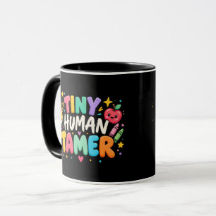 Personalized Tiny Human Tamer Teacher Mug