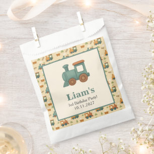 Personalized Train Kids Birthday Party Favour Bag