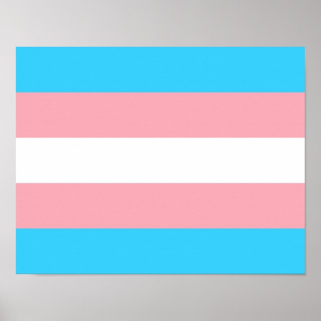 Personalized Transgender Flag Poster (Front)