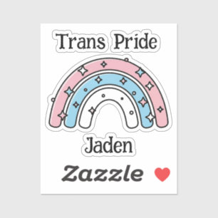 Personalized Transgender Rainbow   LGBTQIA+ 