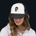 Personalized Travel Face Trucker Hat<br><div class="desc">Stand out with your travel group by wearing a custom face hat featuring a friend or the whole team. Ideal for vacations,  cruises,  and group adventures. Upload a face photo with a transparent background, </div>