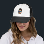 Personalized Travel Face Trucker Hat<br><div class="desc">Stand out with your travel group by wearing a custom face hat featuring a friend or the whole team. Ideal for vacations,  cruises,  and group adventures. Upload a face photo with a transparent background, </div>