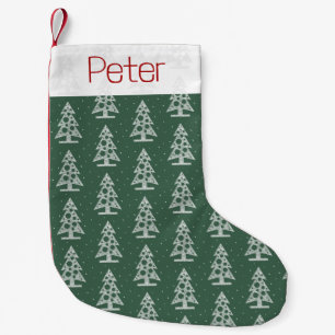 Personalized Tree Pattern Christmas Stocking