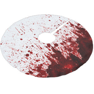 Personalized Tree Skirt Blood Splatter Vampire Got