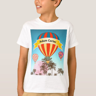 Personalized Tropical Hot Air Balloons T-Shirt
