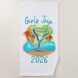 Personalized Tropical Island Beach Towel