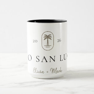 Personalized Tropical Wedding Destination Weekend Mug