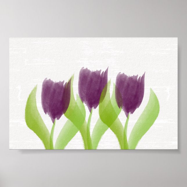 Personalized Tulips Poster (Front)