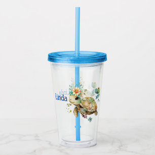 Personalized Turtle  Acrylic Tumbler