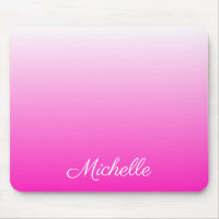 Personalized two-tone gradient ombre hot pink