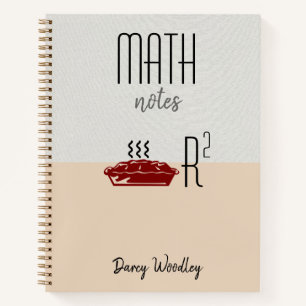 Personalized Two Tone Math Notes Notebook