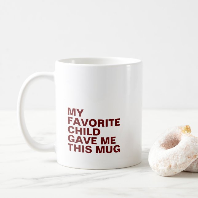 Personalized Typography Mug with Initial  (With Donut)